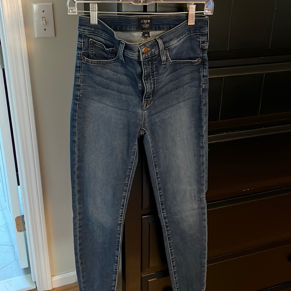 High rise skinny jeans!